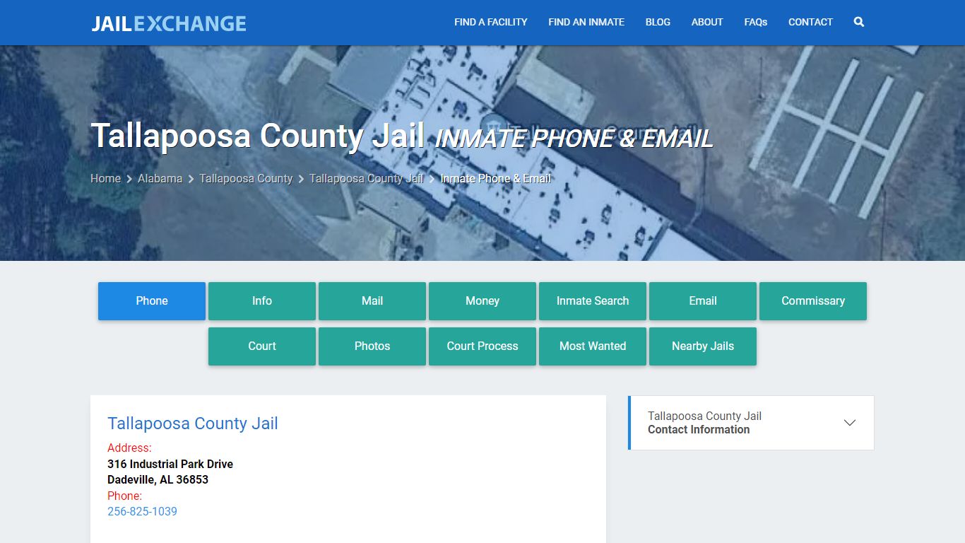 Inmate Phone - Tallapoosa County Jail, AL - Jail Exchange